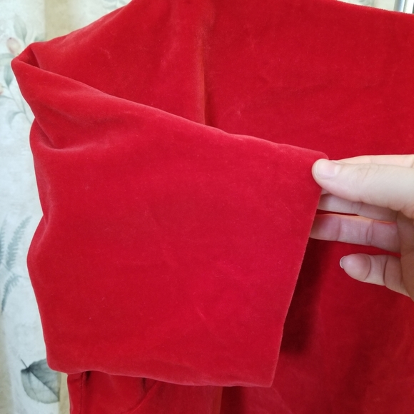 Vintage velvet cropped top ~Large - Picture 3 of 5